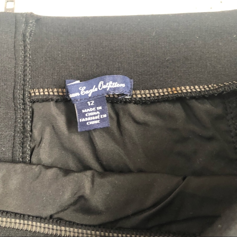 American Eagle 12 black mini skirt EUC - Picture 6 of 8